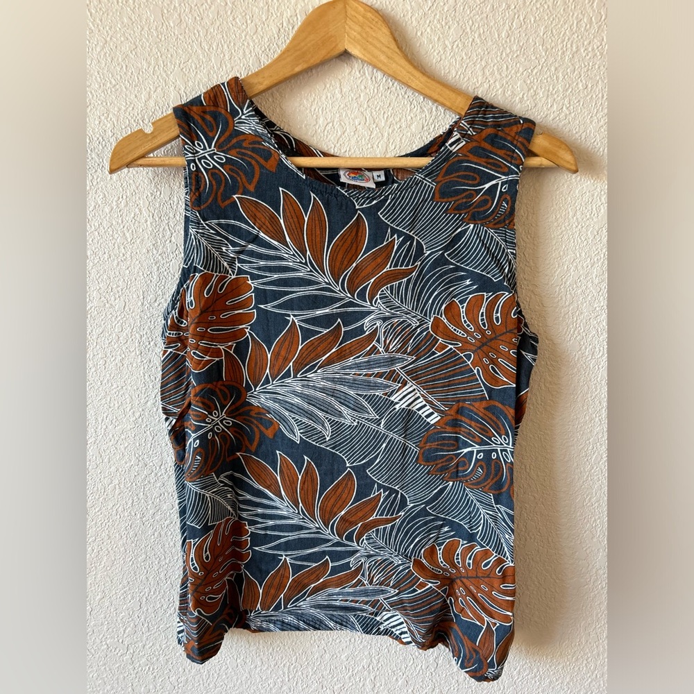Makai Beach Tropical Tank Top
